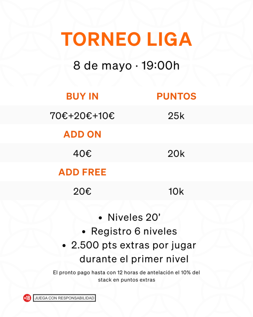 calendario poker mayo