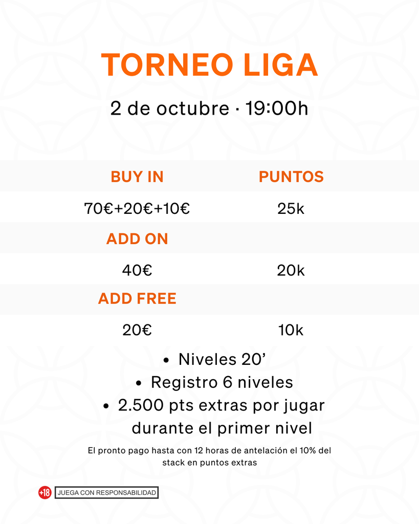 Torneos de póker en octubre